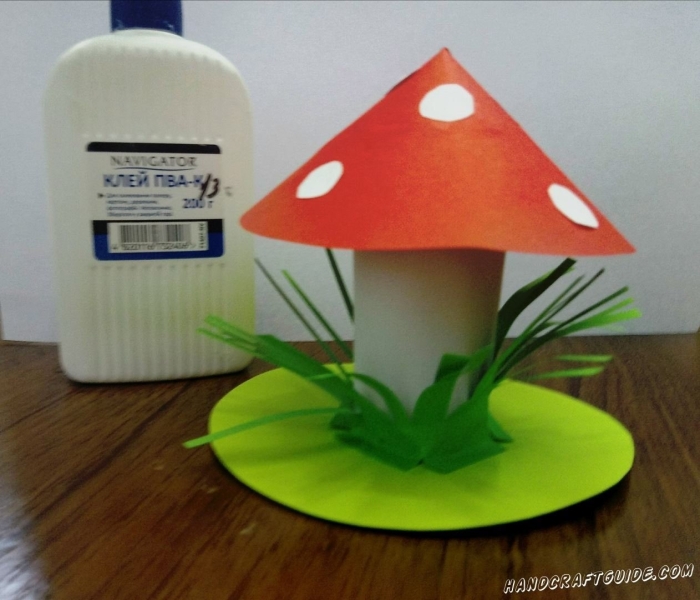 Гриб объемный поделка