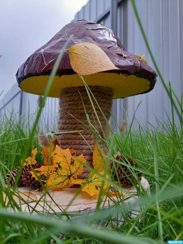 Гриб поделка в садик