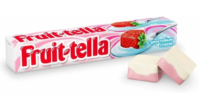 Жевательные конфеты fruittella клубничный йогурт