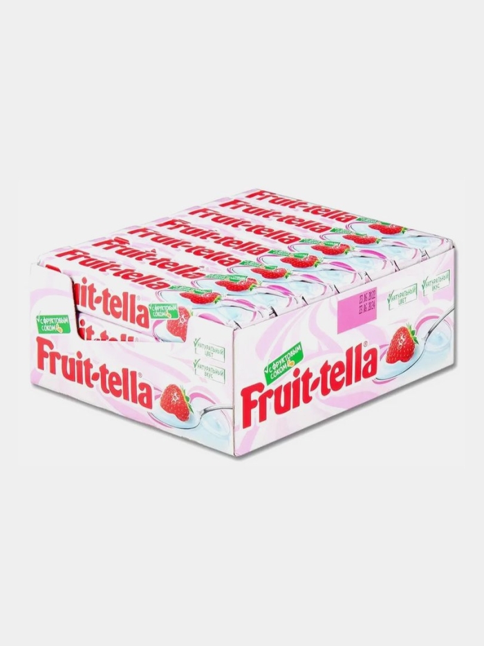 Жевательные конфеты фрутелла клубничный йогурт