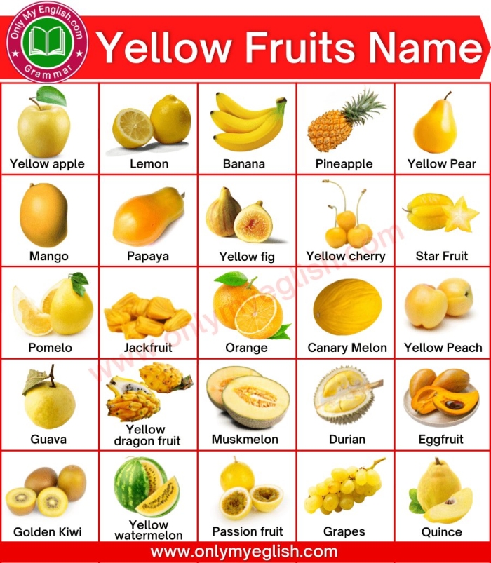 Yellow fruit