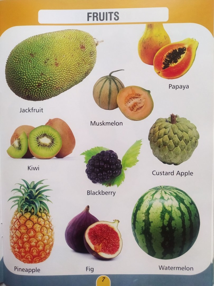 Фрукты и овощи на английском языке