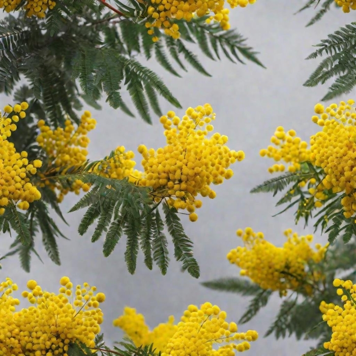 Цветение мимозы