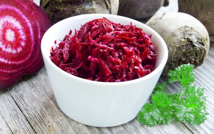 Тертая свекла