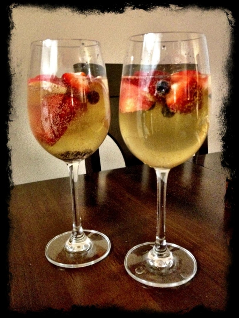 Шампанское в бокале