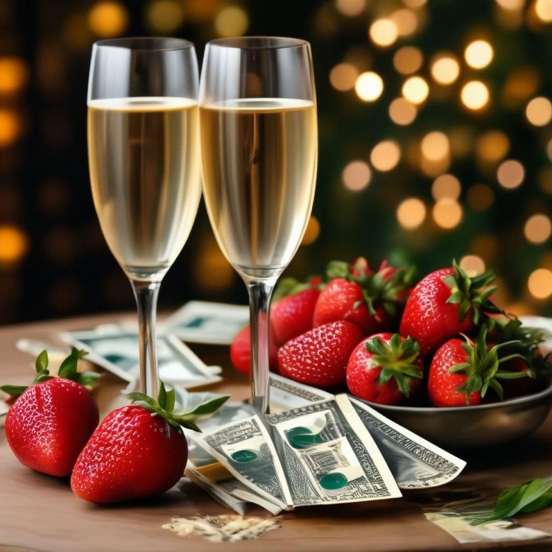 Шампанское и клубника
