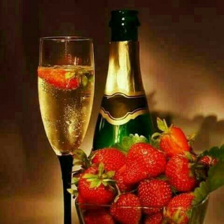 Открытки с шампанским
