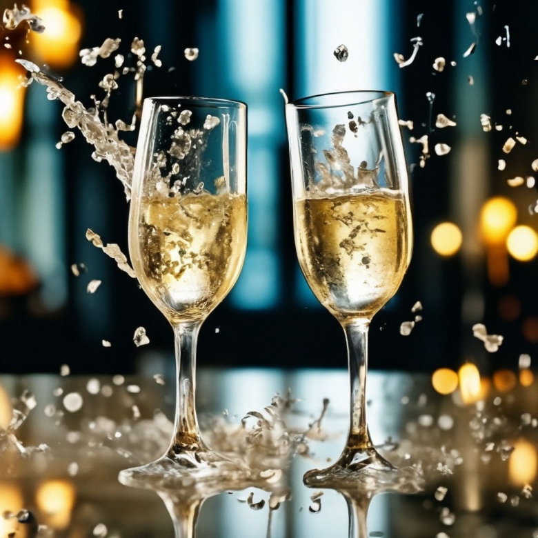 Два бокала шампанского