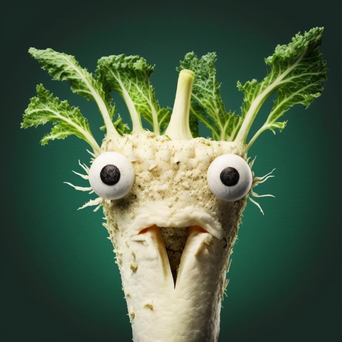 Портрет из фруктов и овощей