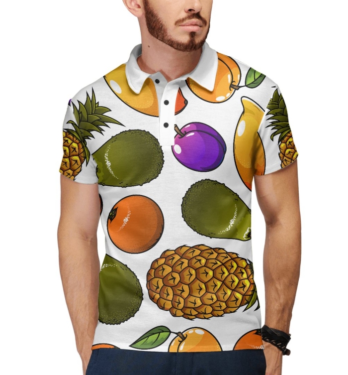 Поло с принтом