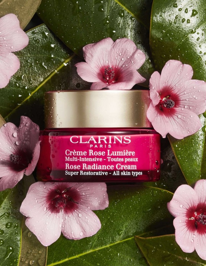 Clarins rose radiance cream super restorative