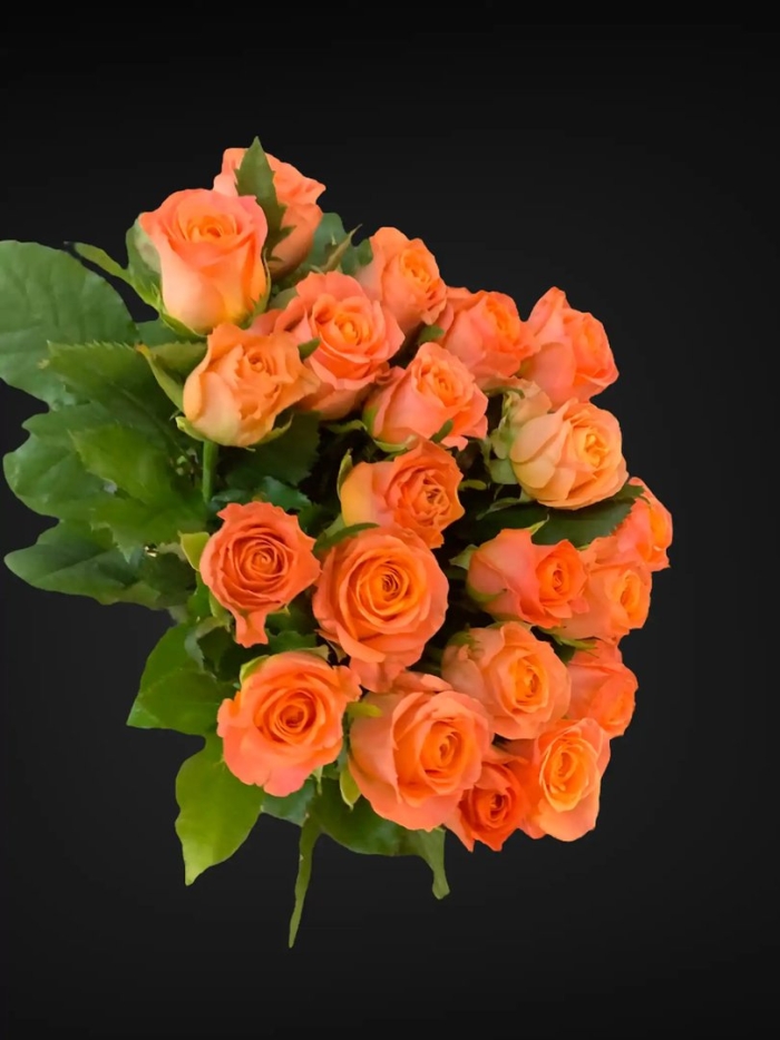 Оранжевые розы букет