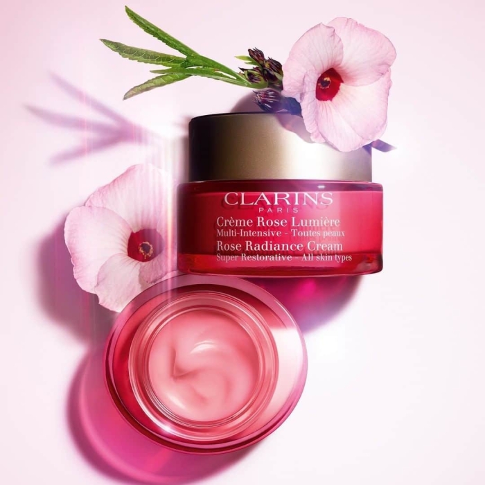 Clarins creme rose lumiere radiance