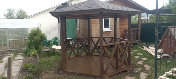 Беседка деревянная