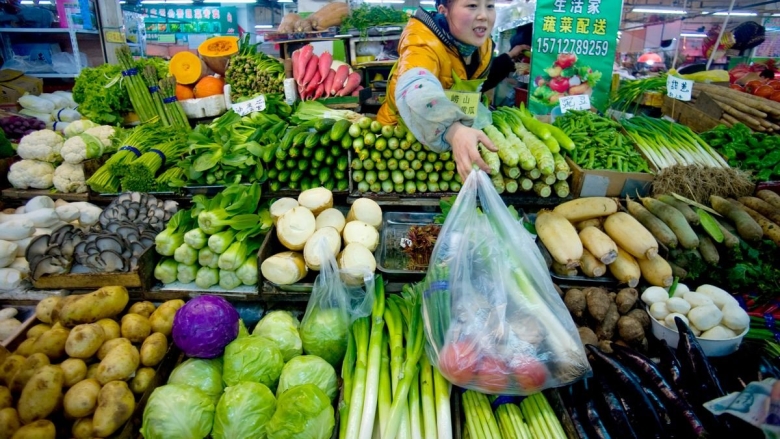 Фрукты и овощи в Китае