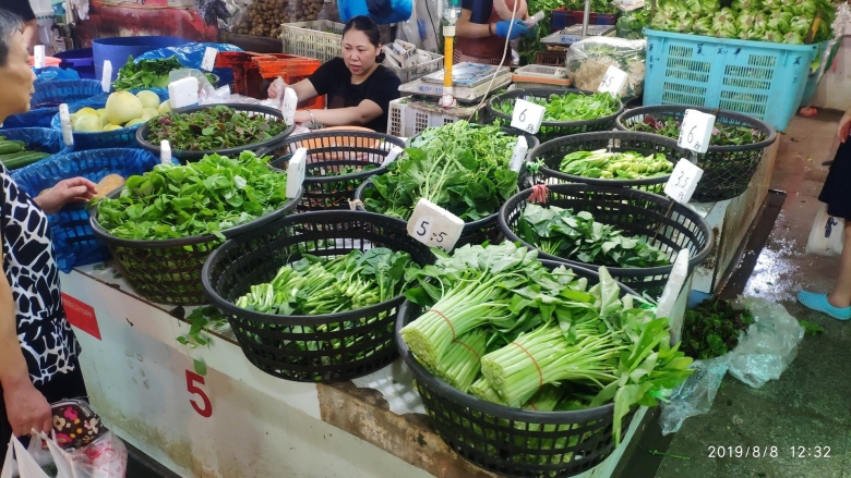 Китайский овощной рынок