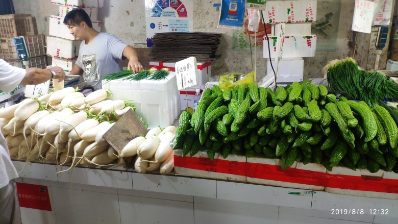 Китайский овощной рынок