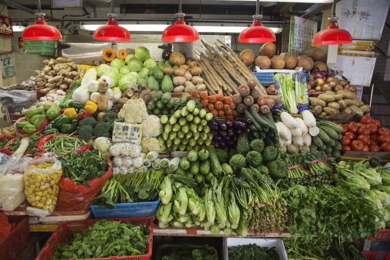 Овощной рынок в Китае