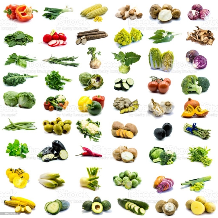 Виды овощей