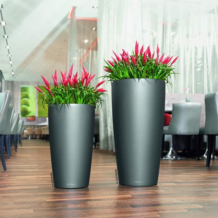 Высокие горшки для цветов напольные