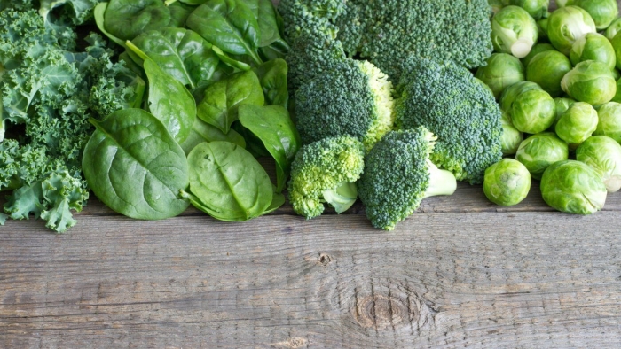 Брокколи и шпинат