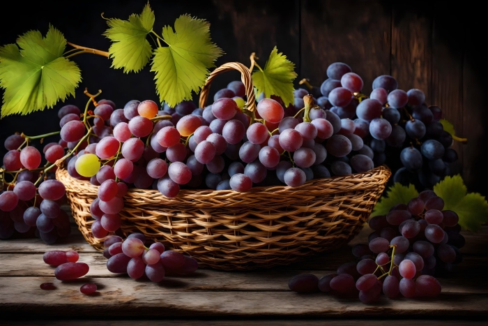 Натюрморт виноград
