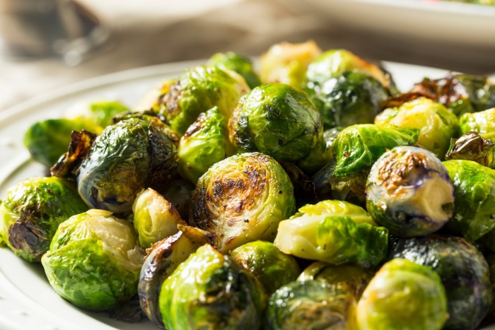 Oven roasted brussels sprouts