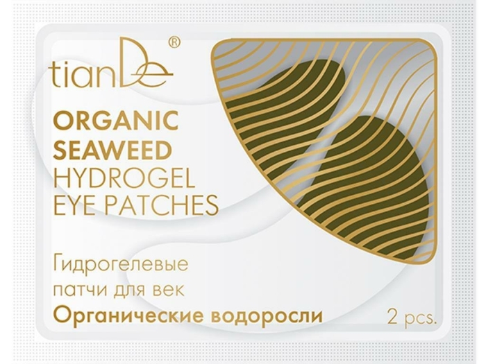 Tiande гидрогелевые патчи для век «органические водоросли