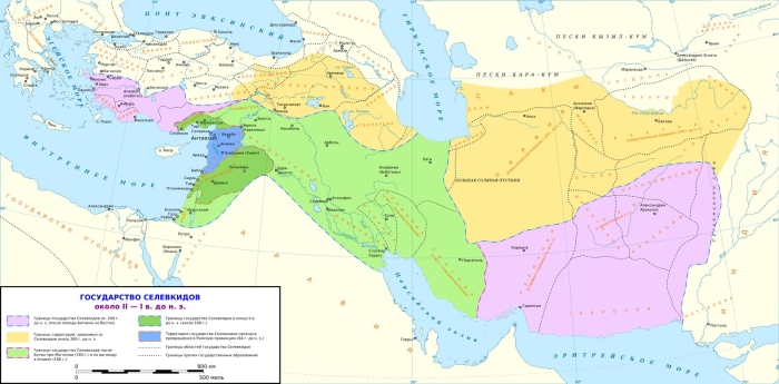 Империя селевкидов карта