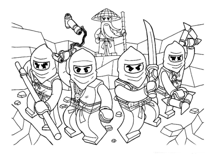 Лего ниндзяго раскраска