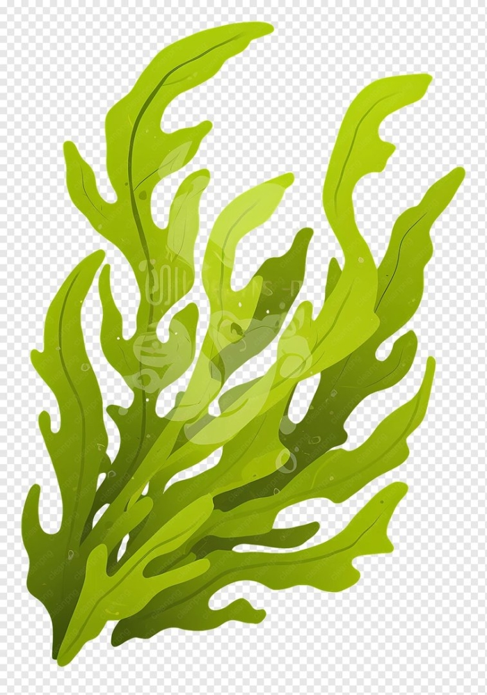 Водоросли на прозрачном фоне