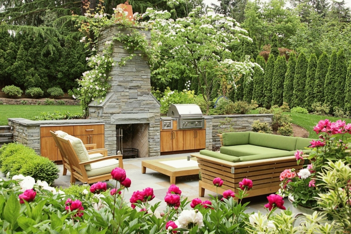 Ландшафтный дизайн в саду