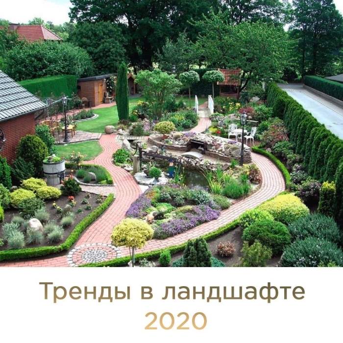 Дизайный ландшафт двора