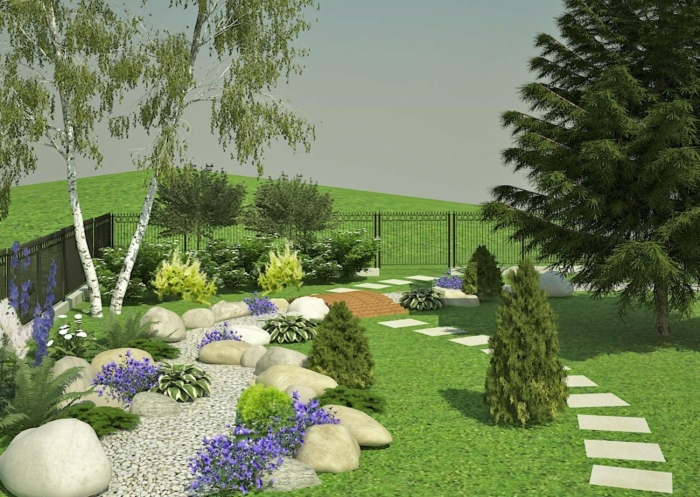 Ландшафтный дизайн дачного участка