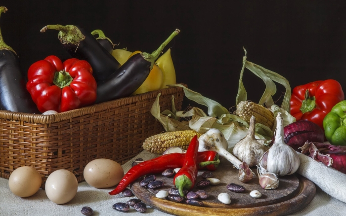 Натюрморт с овощами