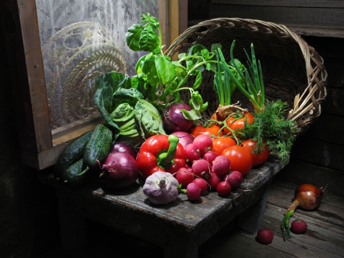 Натюрморт овощей