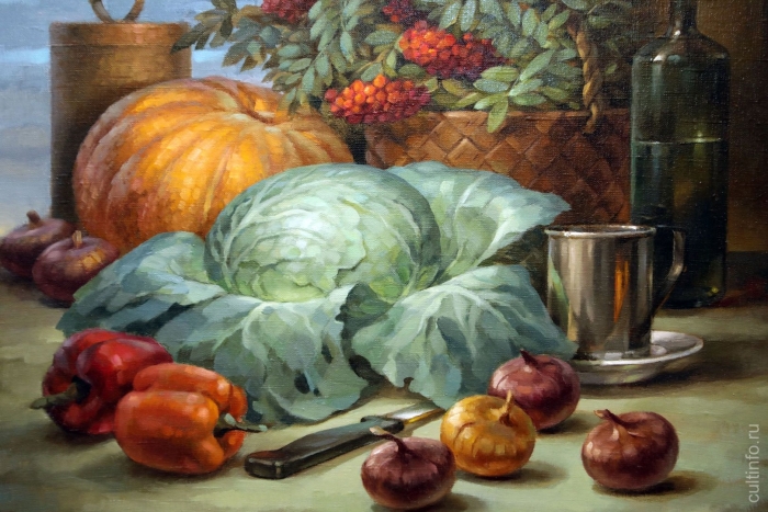 Натюрморт с тыквой в живописи
