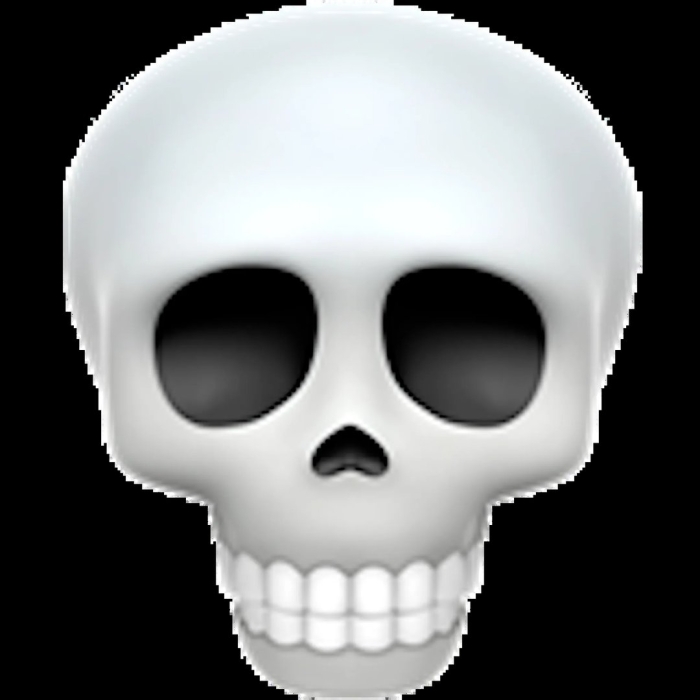 Смайлик черепа айфон