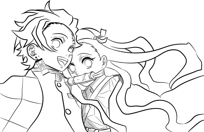 Раскраска клинок рассекающего демона