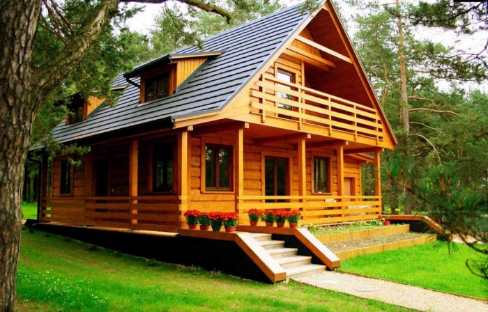 Деревянные дом