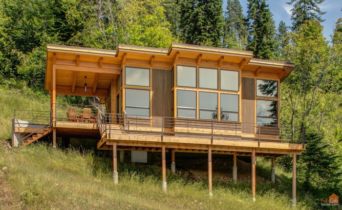 Tiny house с односкатной крышей