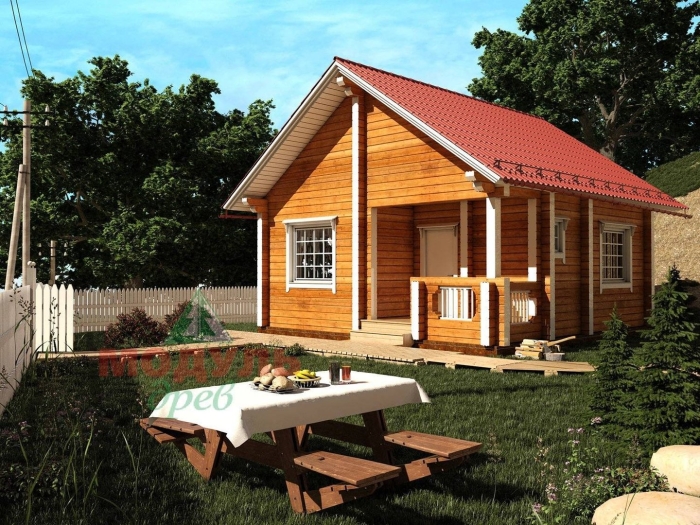 Деревянный дачный дом