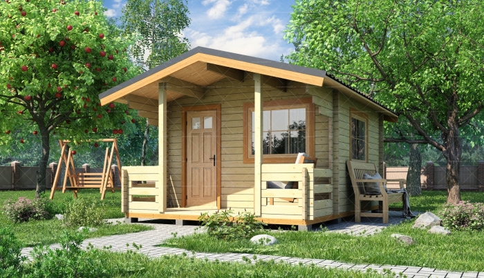 Садовый дом из минибруса