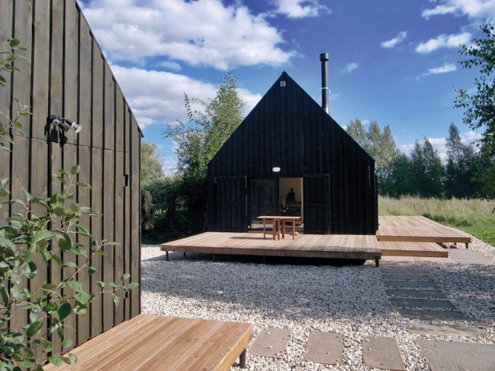 Дом в стиле барнхаус скандинавия