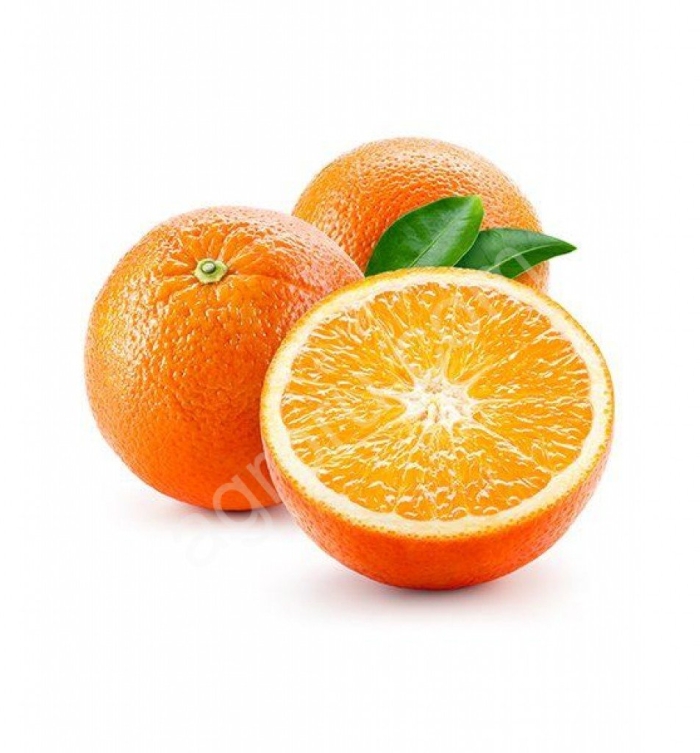 Апельсин на прозрачном фоне