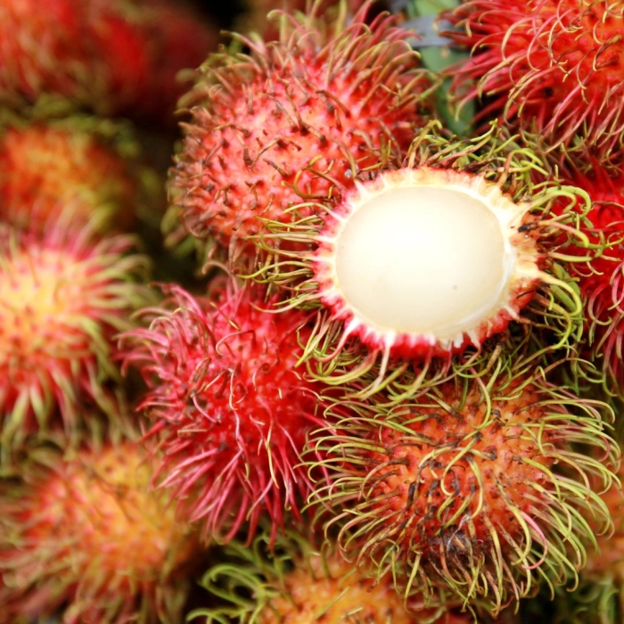 Экзотический фрукт рамбутан