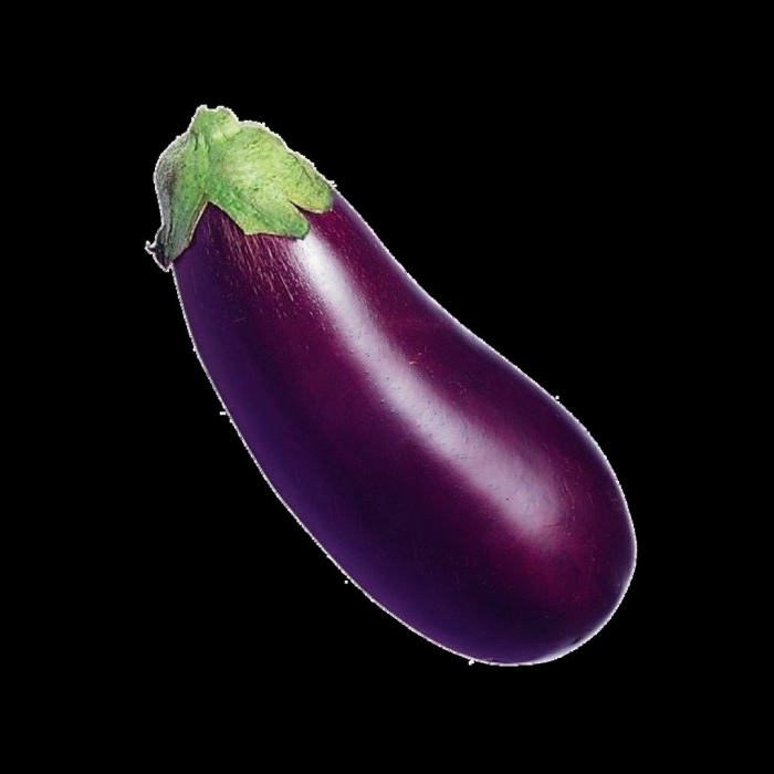 Баклажан на прозрачном фоне