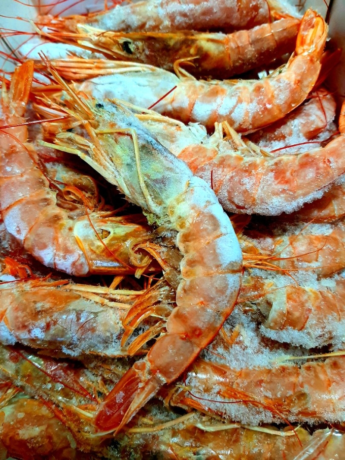 Большая креветка лангустин