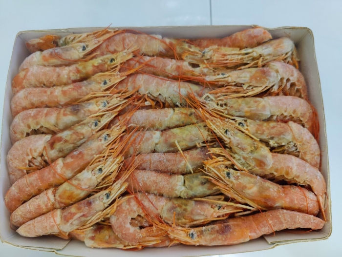 Креветки  лангустин с головой l2 20-30 2 кг аргентина