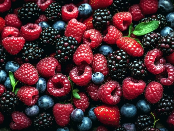 Ежевика малина голубика